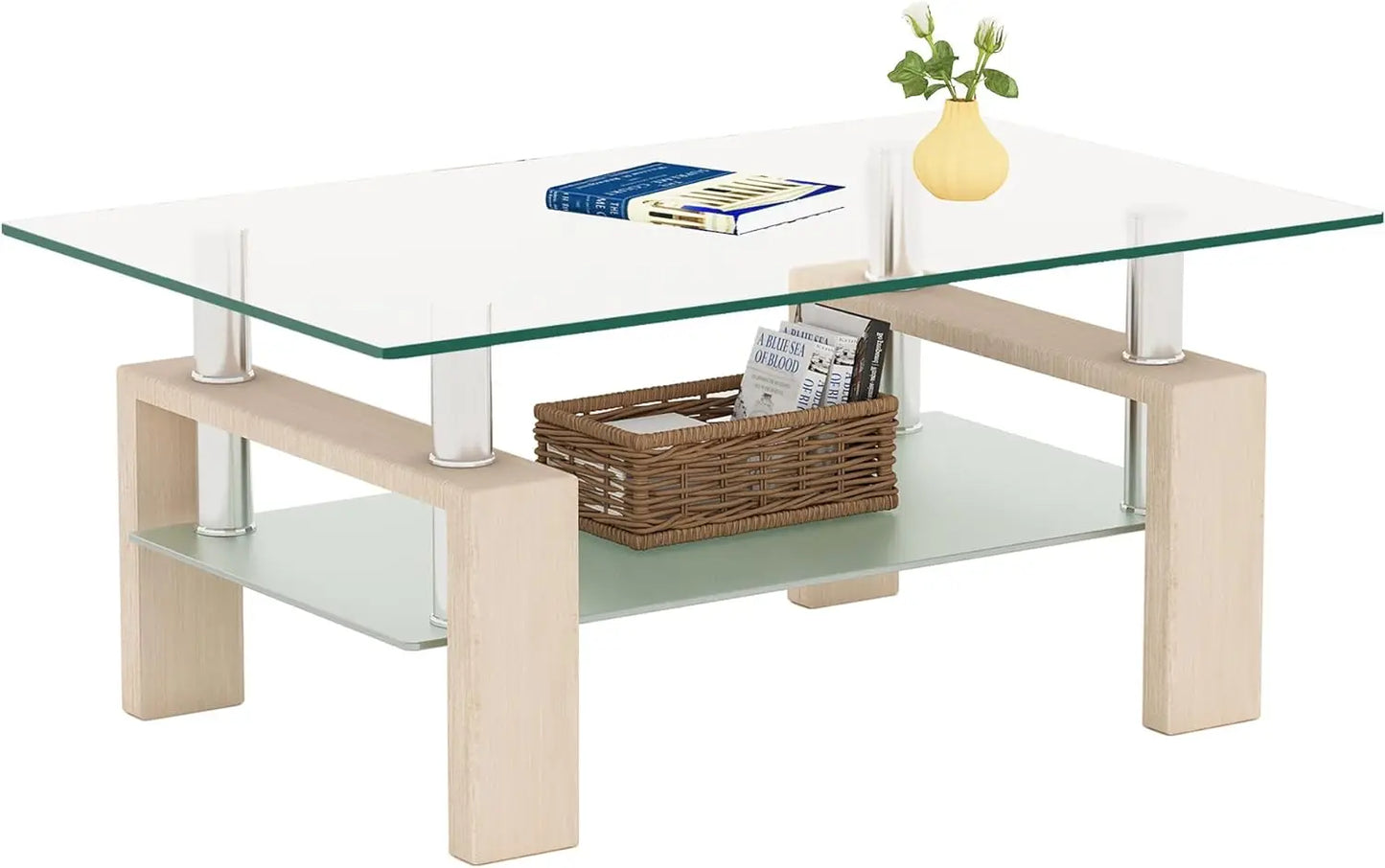 Rectangle Glass Coffee Table