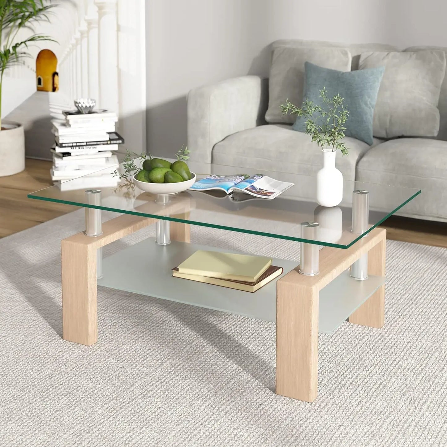 Rectangle Glass Coffee Table